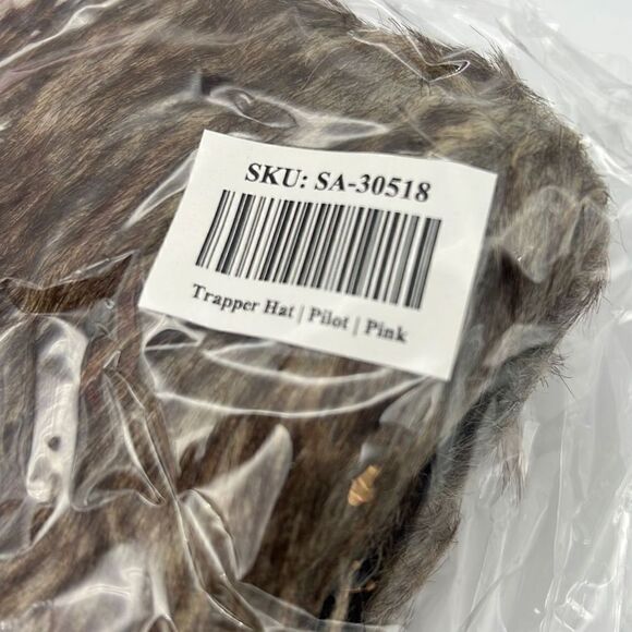 Trapper hat 2 hat bundle-NWT-pilot pink & acid wash pink - Picture 4 of 6